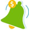 money bell icon