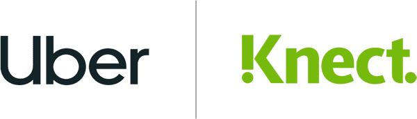Uber and NETELLER Knect logos